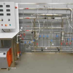 Banc d'étude de quatre échangeurs thermiques